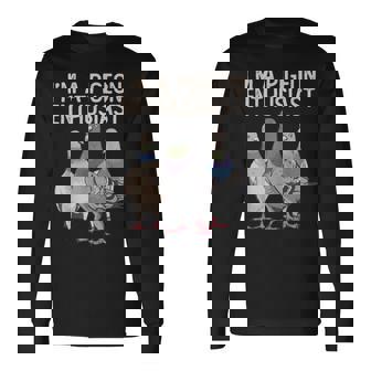 私はハト愛好家ですハト好き 長袖Tシャツ - Kawaiitshirt