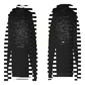 私は星が大好きです 星座 天文学 銀河 長袖Tシャツ - Kawaiitshirt