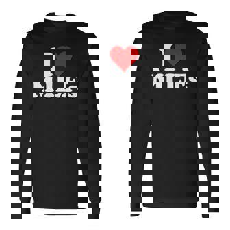 私は熟女が大好きです熟女が大好きです 長袖Tシャツ - Kawaiitshirt