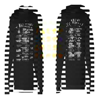 種類 イタリア ブレイン ミーム キャラクター 手描き ティーン 長袖Tシャツ - Kawaiitshirt