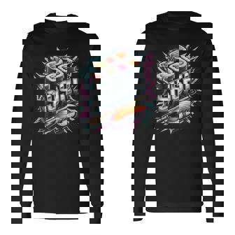 稲妻と閃光の寿司ティー 日本料理 長袖Tシャツ - Kawaiitshirt