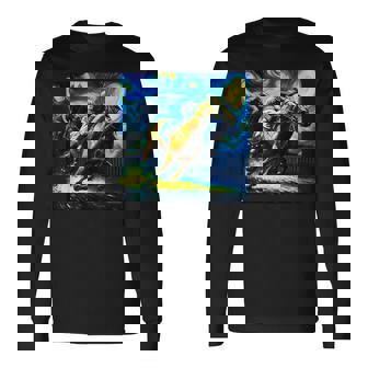 競馬 馬tシャツ おもしろ ウマ レース 馬 乗馬 競馬 面白いtシャツ メンズ グッズ ネタ 大人 男性 ゴッホ 長袖Tシャツ - Kawaiitshirt