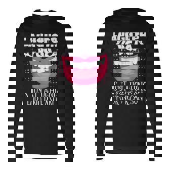 笑いヨガは理由もなくただ笑うだけの瞑想 長袖Tシャツ - Kawaiitshirt