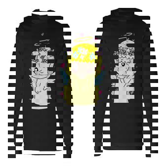 純度のエンジェルキャリア 長袖Tシャツ - Kawaiitshirt