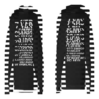 素晴らしい71歳の誕生日ギフト 面白い71歳の誕生日 長袖Tシャツ - Kawaiitshirt