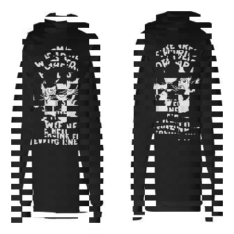 結婚19周年 結婚19年目 いい猫 面白い 長袖Tシャツ - Kawaiitshirt