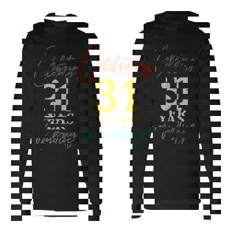 結婚31周年を祝う 結婚31周年 長袖Tシャツ - Kawaiitshirt