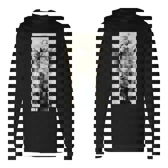 美しい天使 白黒ヴィンテージアート 長袖Tシャツ - Kawaiitshirt