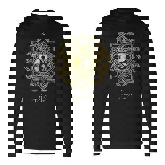 美しい太極拳、陰陽曼荼羅 長袖Tシャツ - Kawaiitshirt