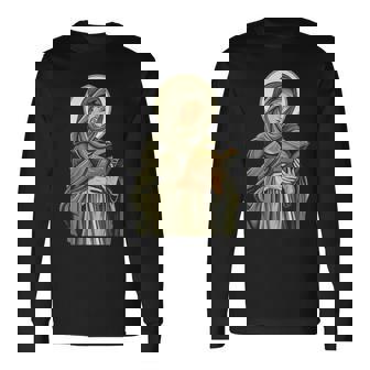 聖ブリジッド オブ キルデア ホールディング A バイブル 長袖Tシャツ - Kawaiitshirt