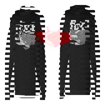 肉の日 29日 肉好き おもしろ 文字 長袖Tシャツ - Kawaiitshirt