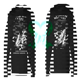 臓器提供者 グリーンリボン 臓器提供啓発 長袖Tシャツ - Kawaiitshirt