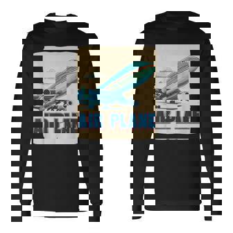 航空機愛好家のためのクールな旅客機飛行機コスチューム。 長袖Tシャツ - Kawaiitshirt