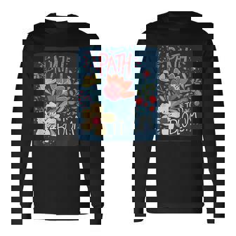 花を咲かせる春好きのための面白い小道コスチューム。 長袖Tシャツ - Kawaiitshirt