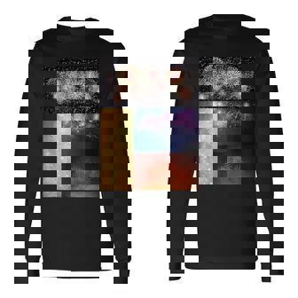 花火 面白いtシャツ 夏 花火大会 メンズ おもしろ グッズ 面白い 服 オリジナル ネタ お盆 長袖Tシャツ - Kawaiitshirt