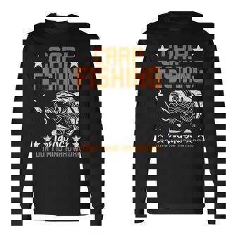 苦労をいとわないからこそのカープフィッシング 長袖Tシャツ - Kawaiitshirt