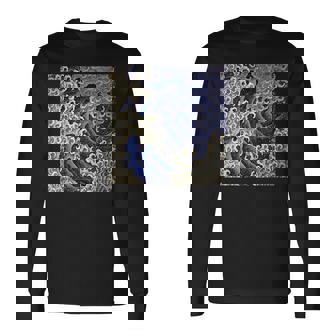 葛飾北斎 男波 長袖Tシャツ - Kawaiitshirt