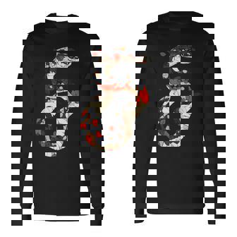 蛇 動物 モチーフ アート 蛇 長袖Tシャツ - Kawaiitshirt