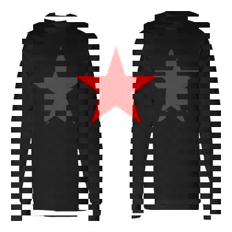 複数のカラーにレッドスター。 長袖Tシャツ - Kawaiitshirt