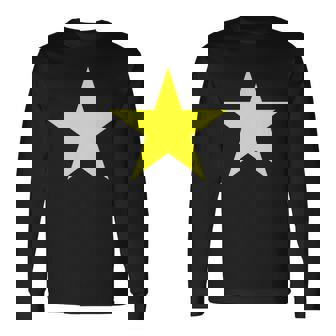 複数の色にイエロースター。 長袖Tシャツ - Kawaiitshirt