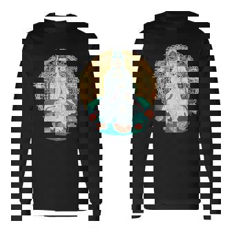 観音菩薩 観音陰仏教 アジアン仏教 長袖Tシャツ - Kawaiitshirt