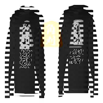 角刈り Kaku Gari 将棋 駒 角行【変なデザイン屋さん】グッズ 主張 メッセージ 面白い イラスト 長袖Tシャツ - Kawaiitshirt