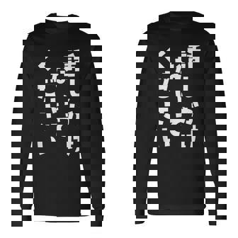 話しかけないでください 文字 長袖Tシャツ - Kawaiitshirt