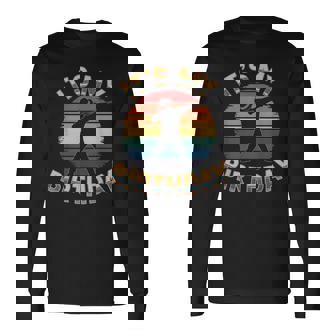 誕生日 男の子 衣装 ヴィンテージ It's My Birthday Dabbingunset 長袖Tシャツ - Kawaiitshirt