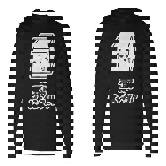 豆腐メンタル（とうふ）【変なデザイン屋さん】キャラクター ゆるくて かわいい 面白い イラスト 長袖Tシャツ - Kawaiitshirt