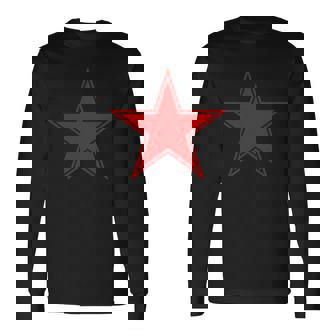 赤い星 T シャツ 長袖Tシャツ - Kawaiitshirt