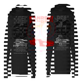 車 面白いtシャツ 還暦 自動車 おもしろ ネタ 大人 メンズ おもしろグッズ 車いじり 還暦祝い イラスト 長袖Tシャツ - Kawaiitshirt