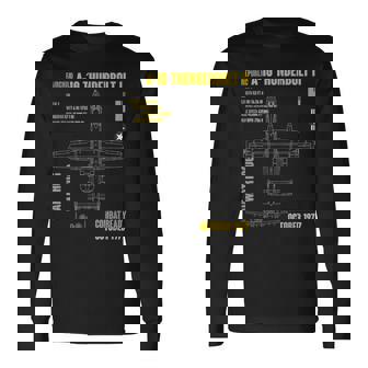 軍用機 A-10 Thunderbolt Ii Warthog Usaf 長袖Tシャツ - Kawaiitshirt