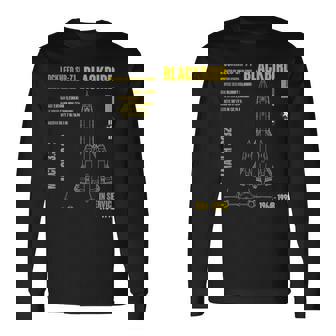 軍用航空機 ロッキードr-71 ブラックバード Usaf 長袖Tシャツ - Kawaiitshirt