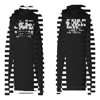 農家 未来を育てる 長袖Tシャツ - Kawaiitshirt