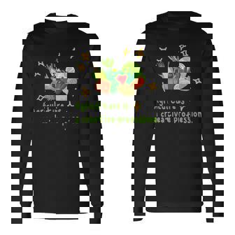 農業はクリエイティブ 野菜 生産 畑 家庭菜園 農家 アグリカルチャー 食育 芸術作品 メンズ レディース キッズ 長袖Tシャツ - Kawaiitshirt