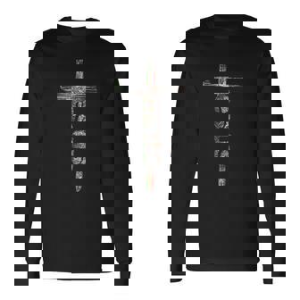 迷彩柄イエスクロス 長袖Tシャツ - Kawaiitshirt