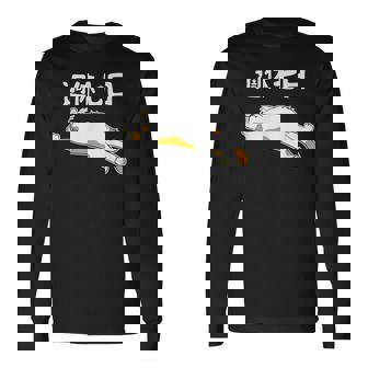 週休七日 猫 ジョーク かわいい 動物好き ギャグ好き ジョーク好き ギャグ おもしろ ネタ 長袖Tシャツ - Kawaiitshirt