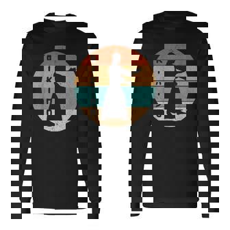 道場開業医のためのビンテージ合気道武道デザイン。 長袖Tシャツ - Kawaiitshirt