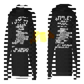 酔わないで最高になる-面白いアルコール 長袖Tシャツ - Kawaiitshirt