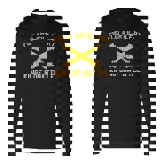 野戦砲 キングオブバトルブランチ記章 砲兵 長袖Tシャツ - Kawaiitshirt