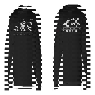 おもしろ 野球 人類の進化 かっこいい ベースボール ネタ デザイン 野球選手 長袖Tシャツ - Kawaiitshirt