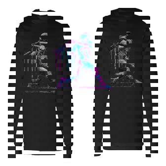 野球 選手 ドリップ アイスクリーム ドリップ 野球 試合 デイ ユース 長袖Tシャツ - Kawaiitshirt