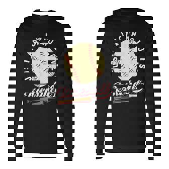 野球選手が大好きな少年 男の子向けギフト 長袖Tシャツ - Kawaiitshirt