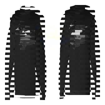 野鳥シリーズ キンクロハジロ 長袖Tシャツ - Kawaiitshirt