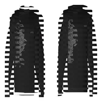 釣 ヘラブナ 箆鮒 ヘラブナグッズ 長袖Tシャツ - Kawaiitshirt