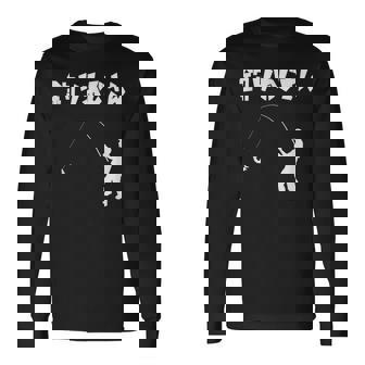 釣りおじさん 川釣り 海釣り 釣り初心者 河釣り 趣味 釣り好き 釣り経験者 釣り 趣味釣り おもしろ ネタ 長袖Tシャツ - Kawaiitshirt