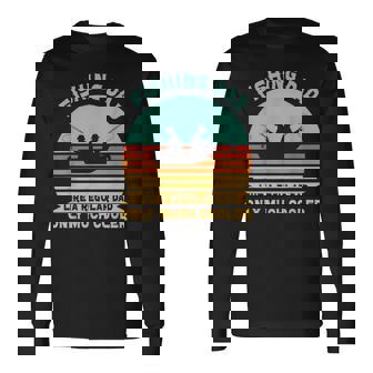 釣りバカ日誌 普通のパパよりカッコイイ！？ おとっつぁん フィッシャー 父 魚 フィッシング 長袖Tシャツ - Kawaiitshirt