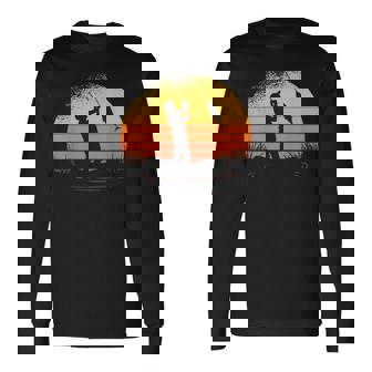 釣り人日没漁師釣り竿 長袖Tシャツ - Kawaiitshirt