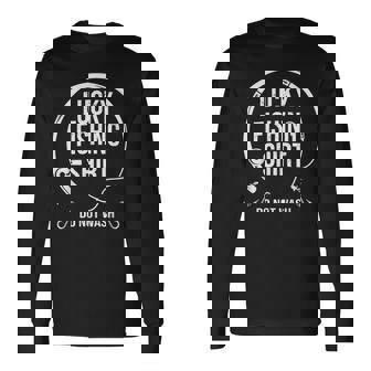 釣り好き 釣りに行きたい ゲン担ぎ ラッキーアイテム 釣り好きな人へのプレゼント 面白い キャンプ 趣味 漁師 釣り 長袖Tシャツ - Kawaiitshirt