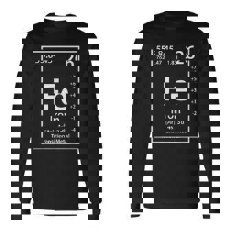 鉄元素周期表 長袖Tシャツ - Kawaiitshirt